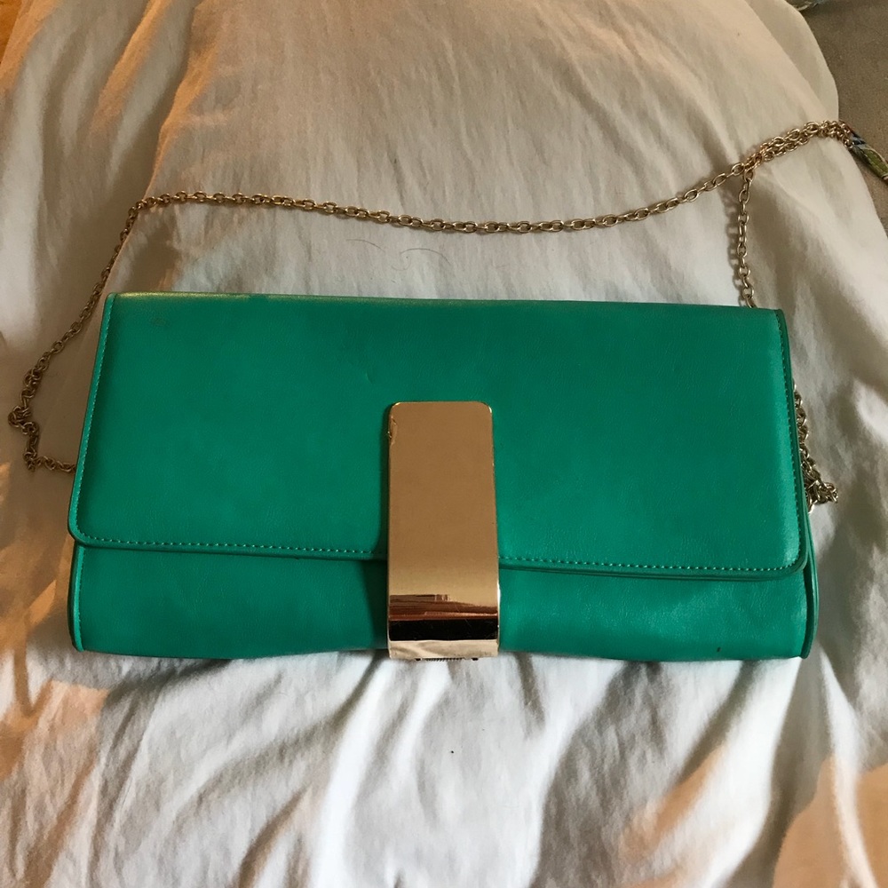 Teal Clutch Crossbody